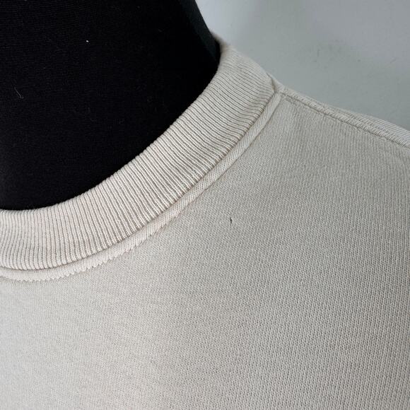 Sporty & Rich PRINCE Racquet & Health Club Crewneck Women's S Beige Tennis USA - Picture 4 of 7